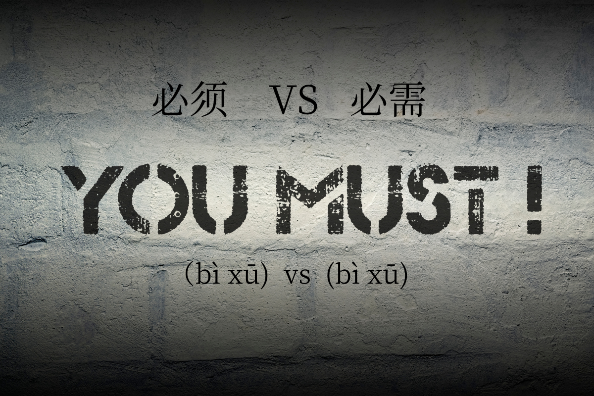 HSK Words: 必须 (bì xū) VS 必需 (bì xū)