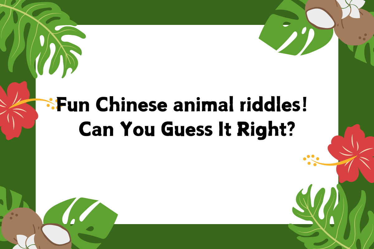 Small Animal Riddles, Can You Guess It Right? Part36