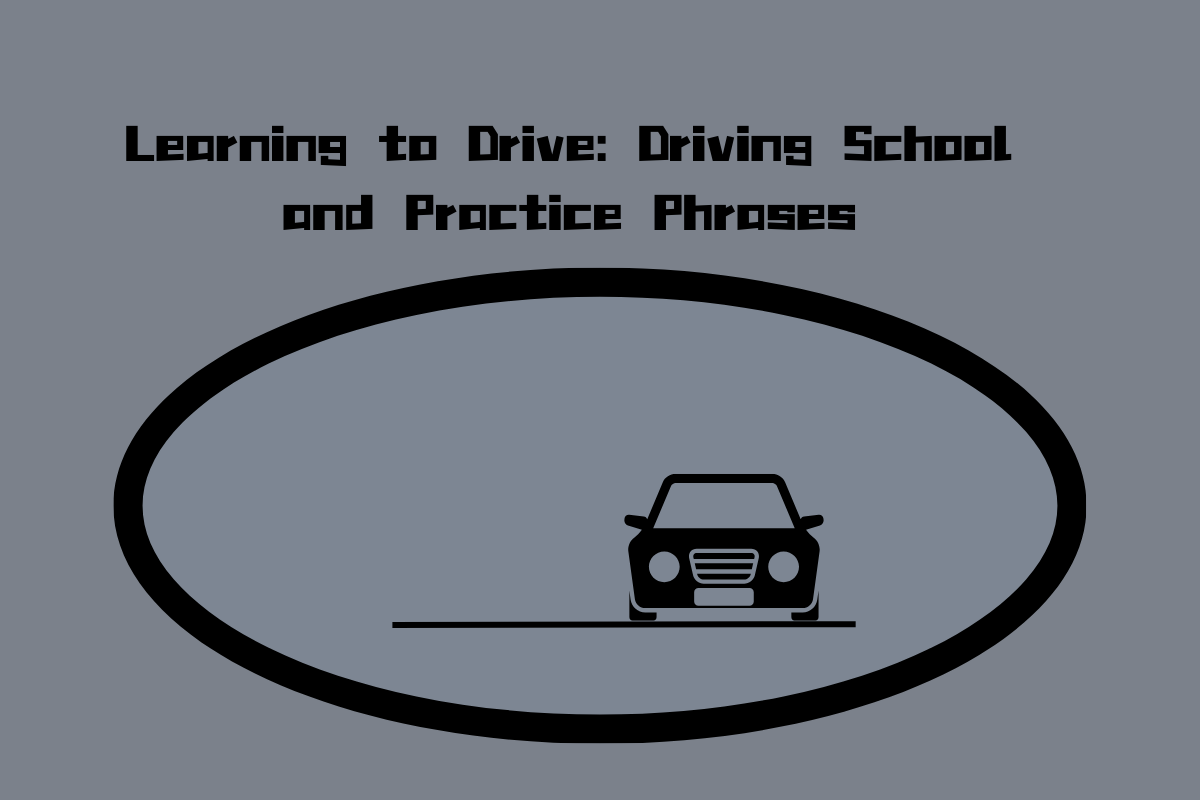 Learning to Drive: Driving School and Practice Phrases