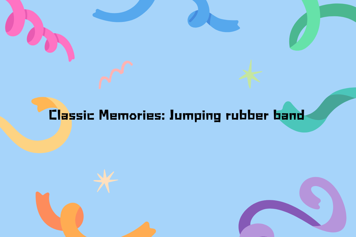 Chinese Children's Game: Jumping Rubber Band-tiào pí jīn