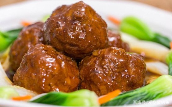 meat balls, 狮子头，shi zi tou