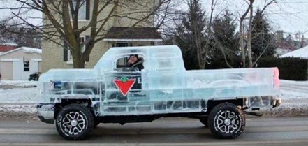 ice truck, 冰雕卡车, bing diao ka che